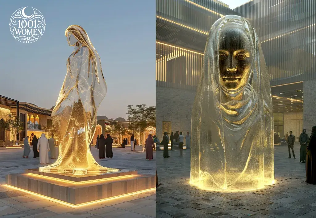 Sculpture concept visual for 1001 Women
