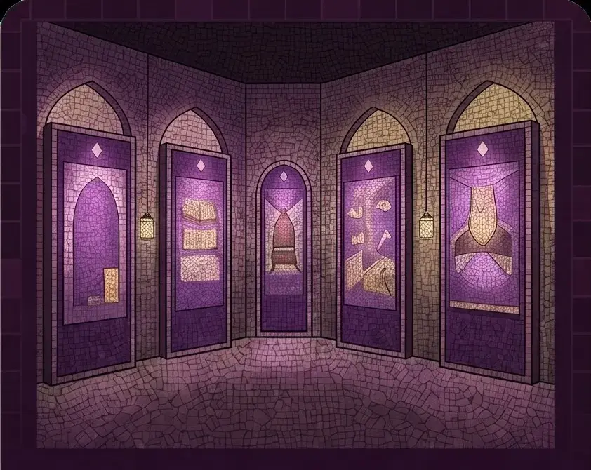 Immersive exhibition gallery visual