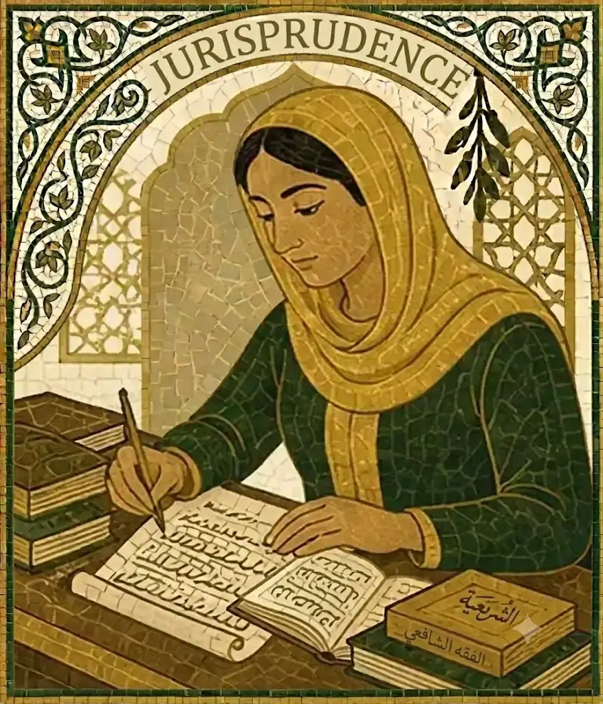 Illustrated scene for Fatimah al-Samarqandiyyah